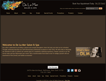 Tablet Screenshot of delamersalon.com